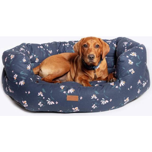 Fatface brush floral slumber bed - (18" to 40") - dog nesting dd deluxe cushion