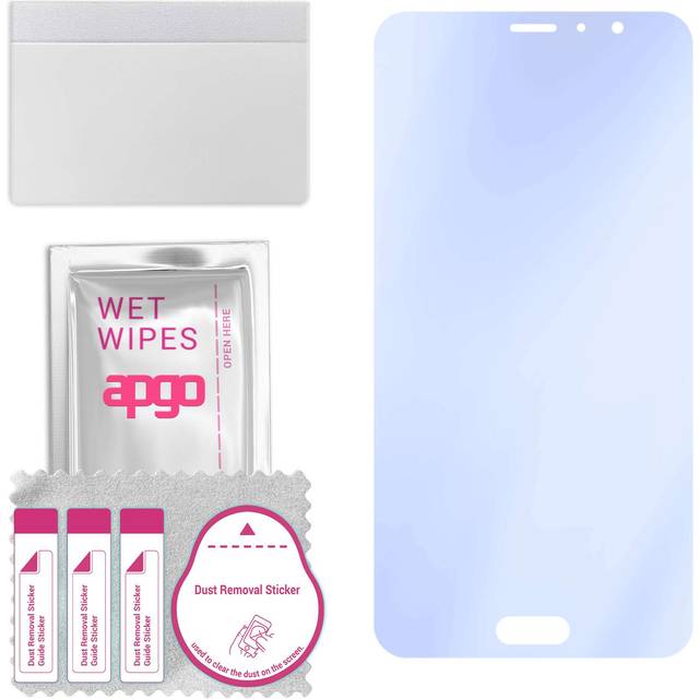 apgo Ultra-Clear 9H Hybrid protective glass compatible with Xiaomi Redmi Pro, flexible nano glass, great replacement for tempered glass, scratch-resis