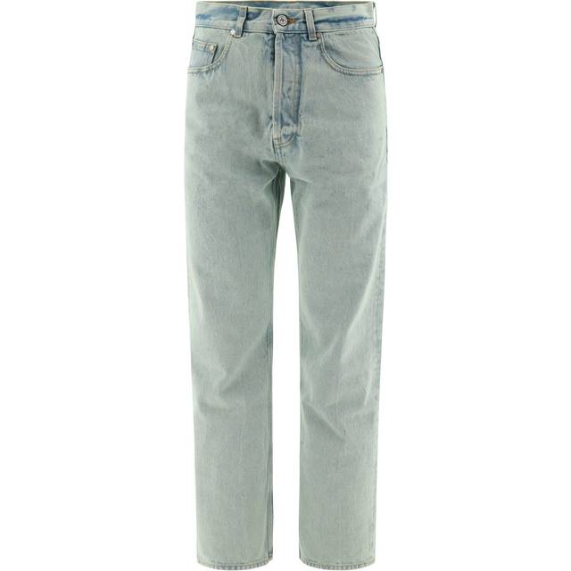 Straight Fit OVERDYE LOGO Denims with Belt Loops 24cm size 33 (33)
