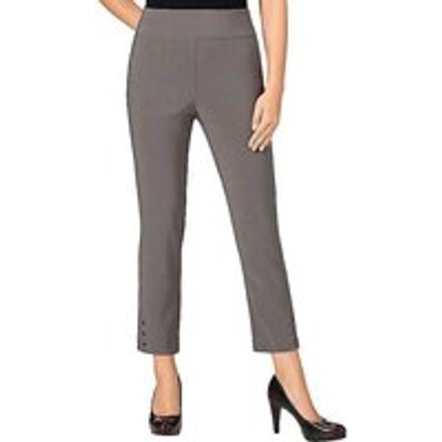 Witt Elasticated Waist Cropped Trousers - Taupe