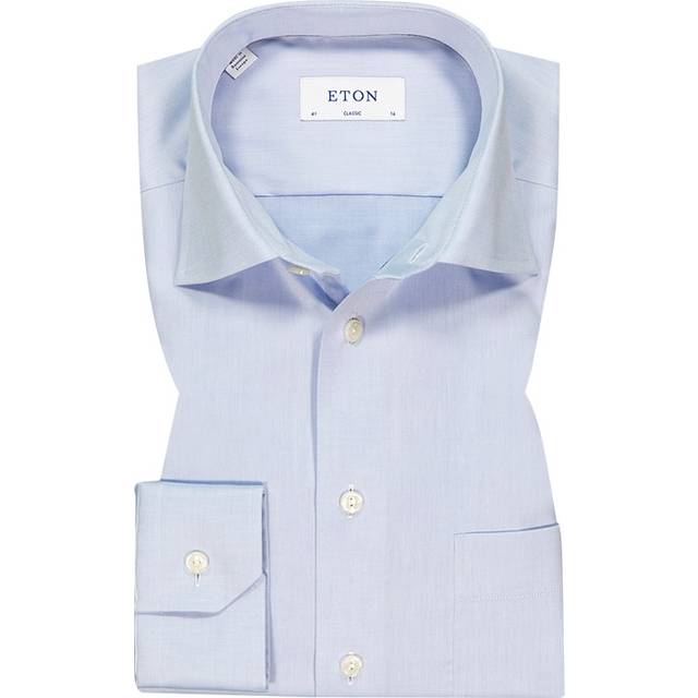 Signature twill-skjorta classic  fit ljusblå