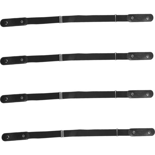 4X Buckle Free Elastic Belt for Pants Dresses No Buckle Stretch Waist Belts Fit Women Men Boys Girls Drop(Black)
