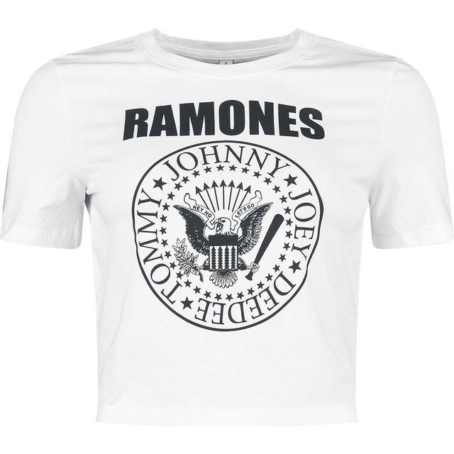 Ramones T-shirt - Original Crest - XS L - för Dam - vit