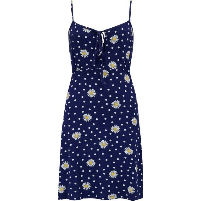 Pour Moi Strappy Jersey Beach Dress with LENZING&trade; ECOVERO&trade; Viscose Fibres - Dark Blue, Dark Blue, Size 18, Women