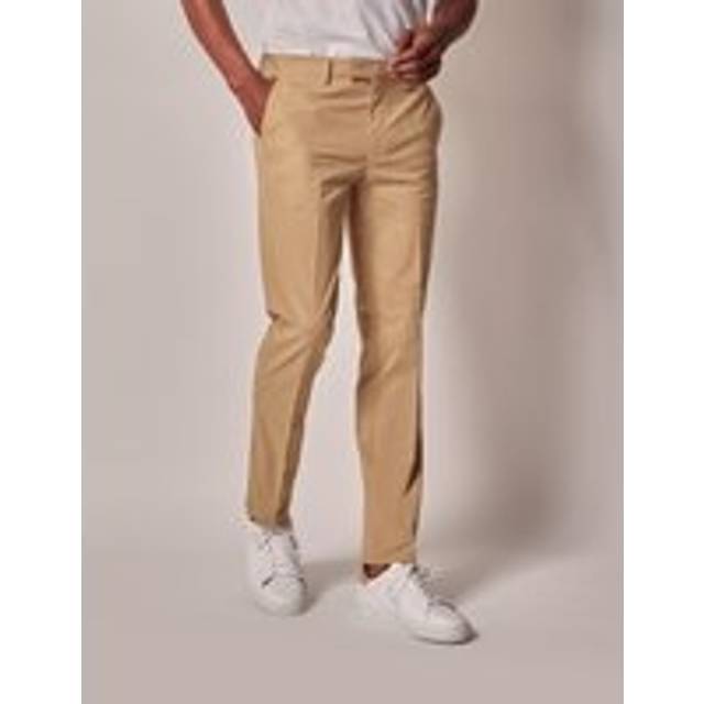 Hawes & Curtis Sand Slim Smart Chinos Size: 36-31"