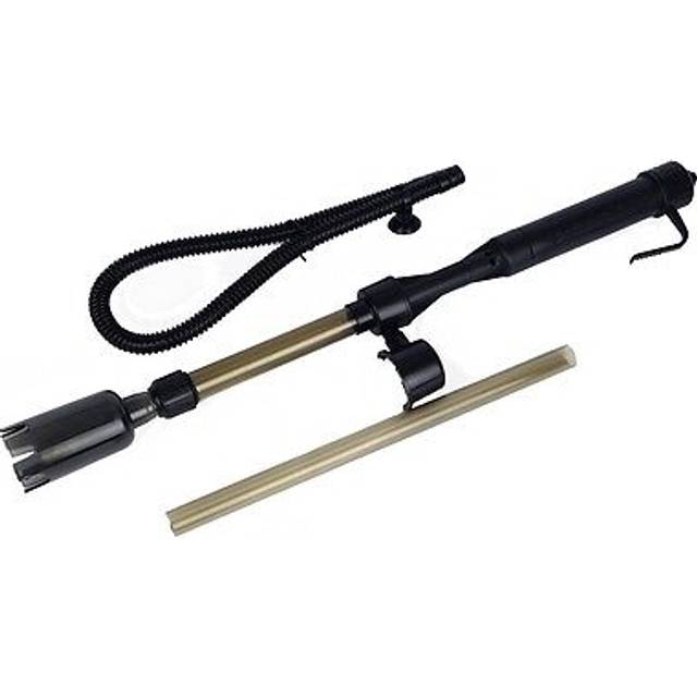 Battery powered aquarium gravel vacuum cleaner.