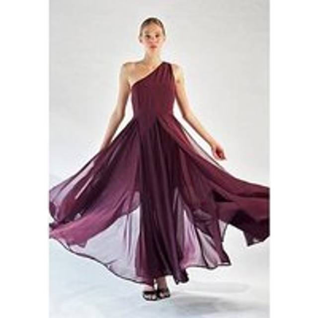Religion Select one shoulder maxi dress with full skirt - Red, Red, Size 6, Women