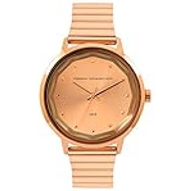 French connection ladies watch with rose gold strap fc1325rgm