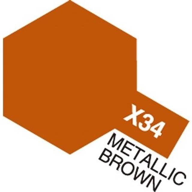 Tamiya Acrylic Mini X-34 Metal. Brown Paint