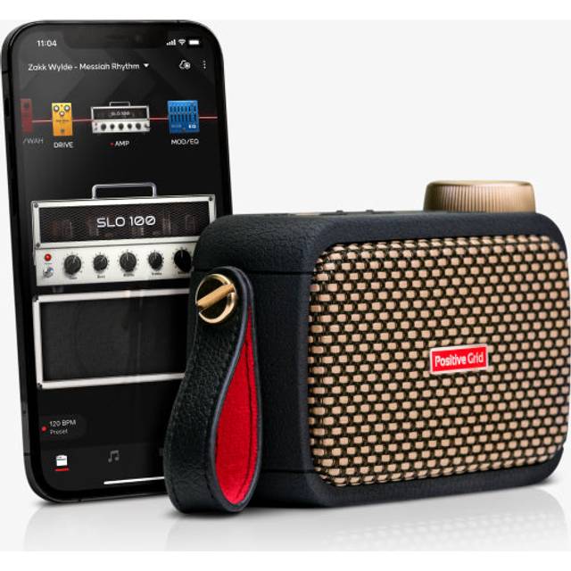 (B-Stock) Positive Grid Spark GO Black Smart Guitar & Bass Amp | Bluetooth Speaker
