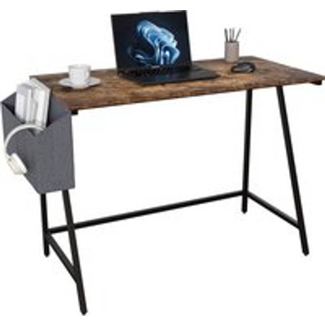 Vida Designs Brooklyn Small Computer Desk - Dark Wood, Brown