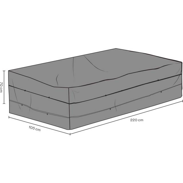 Brafab Brafab furniture cover sofa Black 220 cm