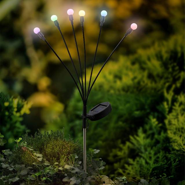 Multicoloured Berry Solar Stake Light Decorative Garden Path 66cm