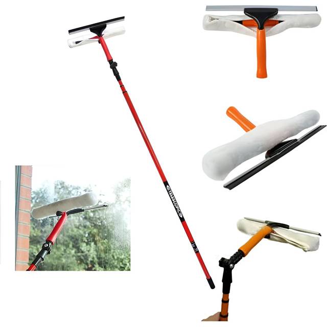 3.5m Telescopic Window Cleaner Kit With Squeegee