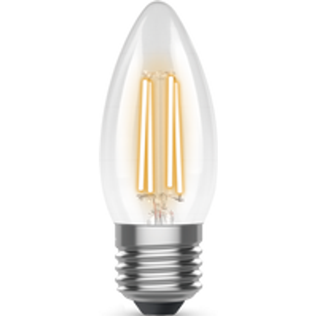 Kosnic Dimmable E27 LED Filament Candle Clear 4.2W