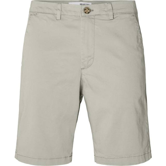 Men's Selected Homme Slim-Miles Flex Shorts Moonstruck - Cream - Size: MEDIUM