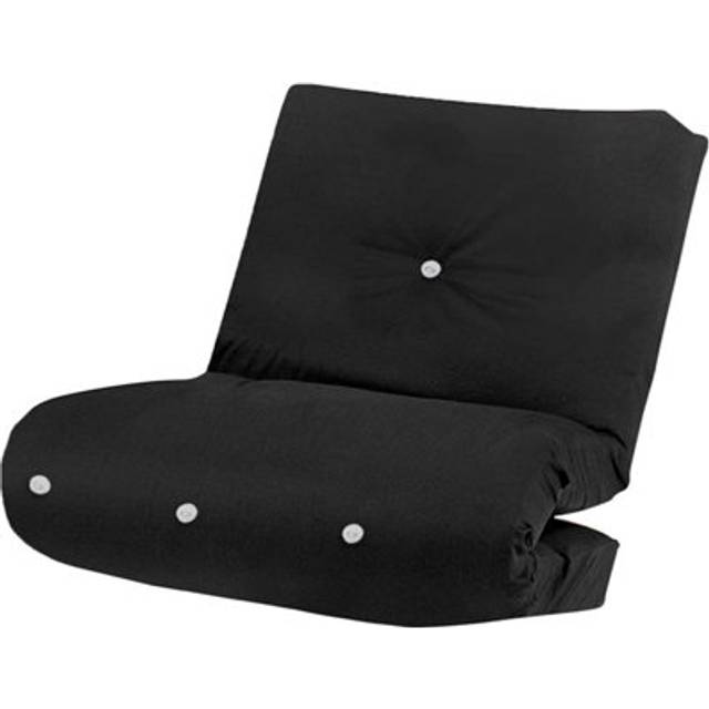 (BLACK      ) 1 Seater Fibre Filled Futon Mattress