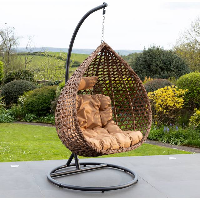 Henley Swing Egg Pod Chair - Brown - One Size