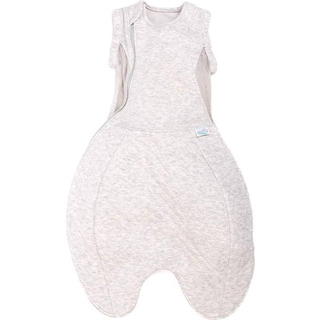 Swaddle to Sleep Bag 0.5 TOG 0-4M Lightweight - Minimal Grey (36cm W)