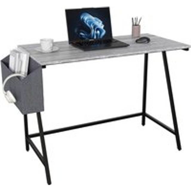 Vida Designs Brooklyn Small Computer Desk - Grey, Grey
