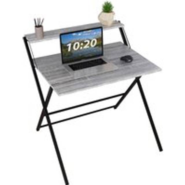 Vida Designs Brooklyn Foldable Computer Desk - Grey, Grey