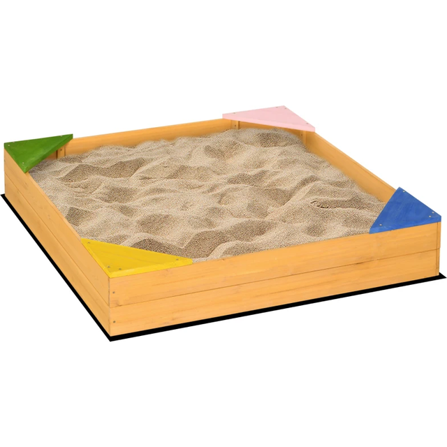Outsunny Children's Wooden Sand Pit | TJ Hughes