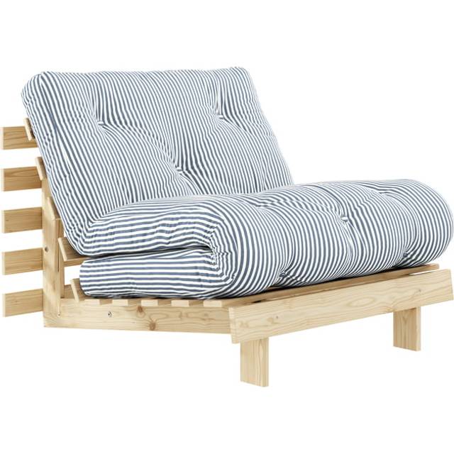 Karup Design Roots Bäddsoffa Med Madrass 90x200 Raw/Beach Blue - Rå, 611 Strandblå