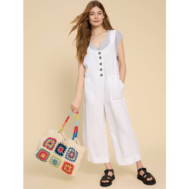White Stuff Viola Linen Dungaree