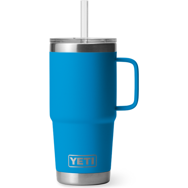 Yeti Rambler 25 Oz Straw Mug - Big Wave Blue
