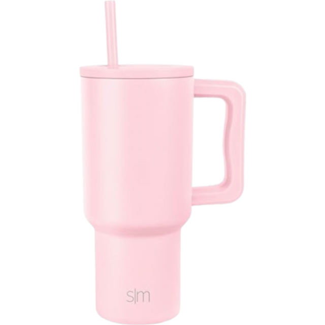 Simple Modern 30 oz Tumbler with Handle and Straw Lid | Insulated Cup Reusable Stainless Steel Water Bottle Travel Mug Cupholder Friendly | Gifts for