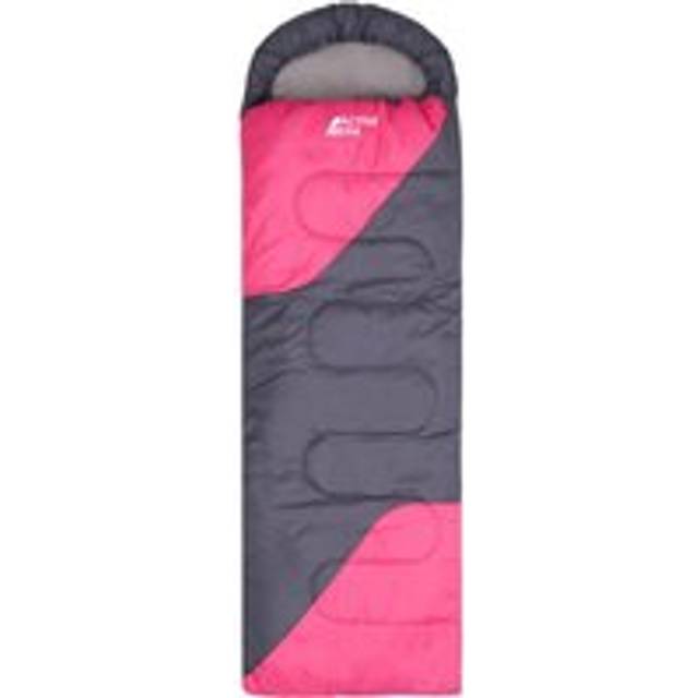 Premium Lightweight Waterproof Sleeping Bag - Compact 250GSM for Mild Weather - Pink - Single