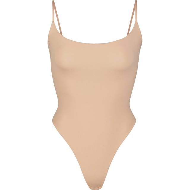 SKIMS - Fits Everybody Cami Thong Bodysuit - Clay - Neutrals - L