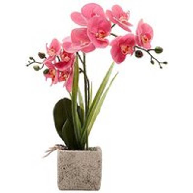 Artificial Dusky Pink Potted Orchid