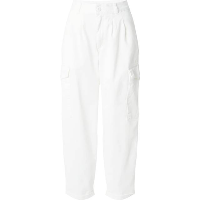 Carhartt WIP – Collins – Vita, avslappnade cargobyxor-Vit/a