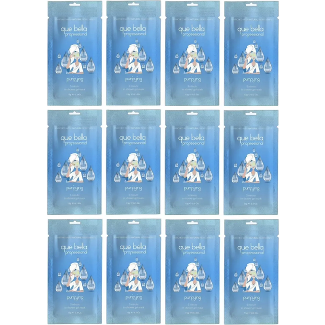 Que Bella Professional In Shower Gel Mask Facial Treatment 0.5oz  pack of 1