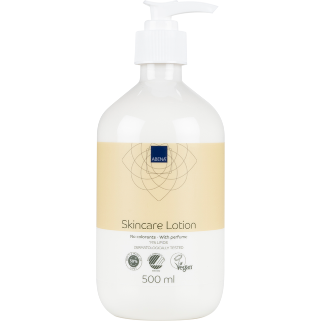 ABENA Hudlotion, Färg-& Parfymfri, 14% Fett - 500 ml