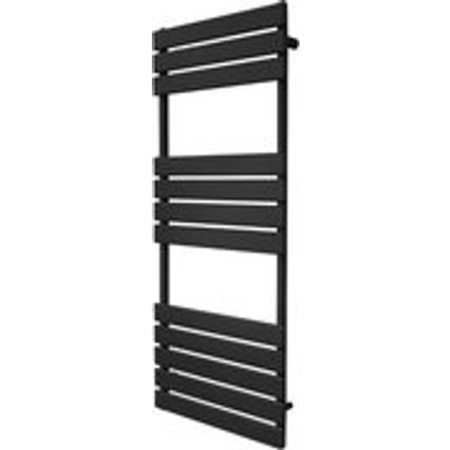 Monster Shop Flat Panel Towel Radiator - 1200Mm X 450Mm - Black, Black
