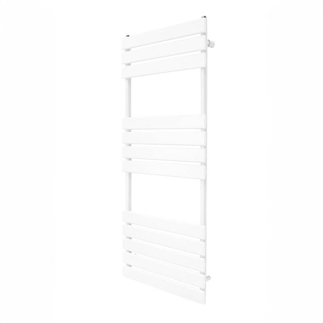 Monster Shop 1892BTU White Flat Panel Towel Radiator 1200 x 450mm - MonsterShop - 120 x 45 x 9cm