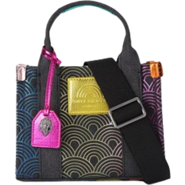 Kurt Geiger London Extra Small Southbank Tote Bag - Rainbow Canvas Tote Bag