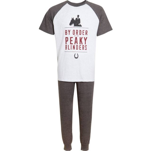 (M) Mens Peaky Blinders Pyjamas Teens Short Sleeved T-Shirt + Lounge Pants Set Gift