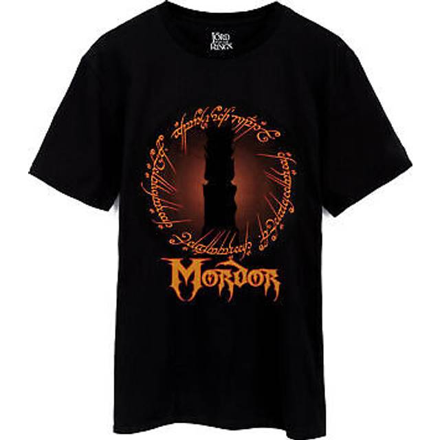 (M) The Lord Of The Rings Mens T-Shirt Evil Mordor Movie Black Top