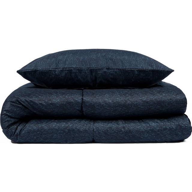 OHS Coverless 10.5 Duvet With Pillowcase, Navy - Single - Blue