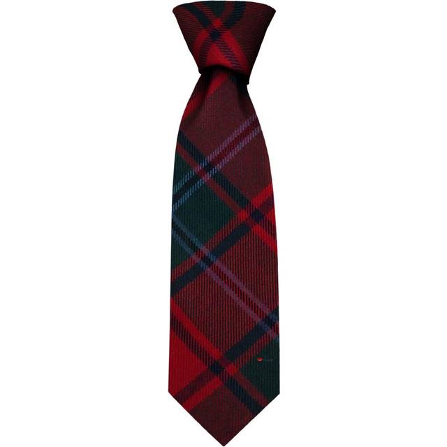 Gents Neck Tie MacPhail Red Modern Tartan Lightweight Scottish Clan Tie