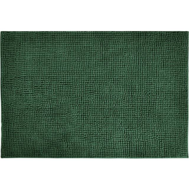 (Dark Green, 50 x 80cm) Super Soft Chenille Bobble Non Slip Bath Mat