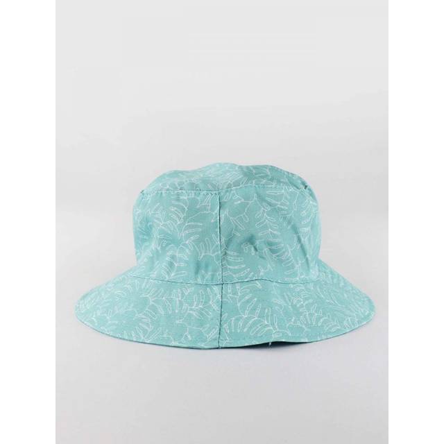 Palm Leaf Printed Bucket Hat - Brown - One Size