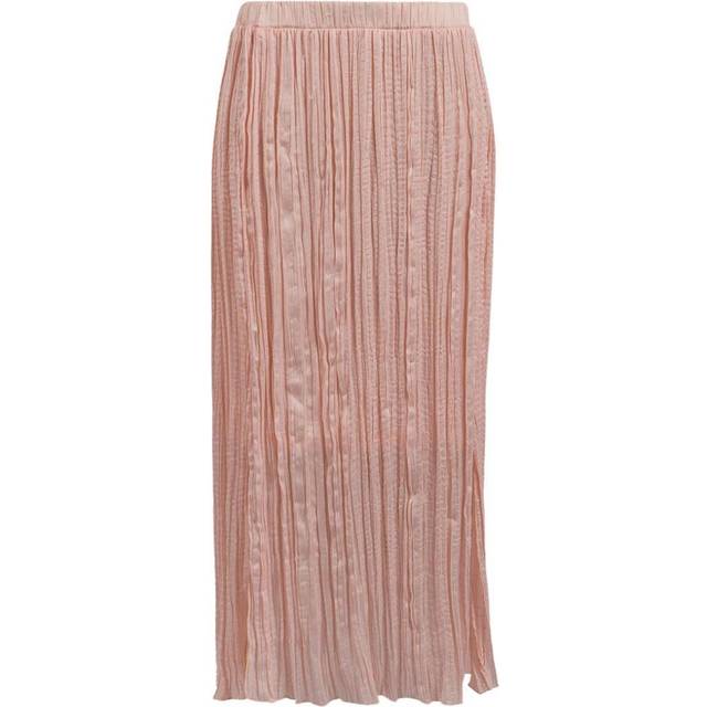 Secret Label Womens Plisse Midi Maxi Skirt - Pink - Size 20 UK