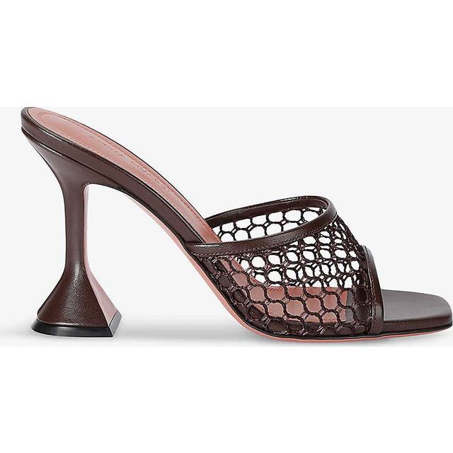 Amina Muaddi Net Lupita Mules 95 - Brown - 36