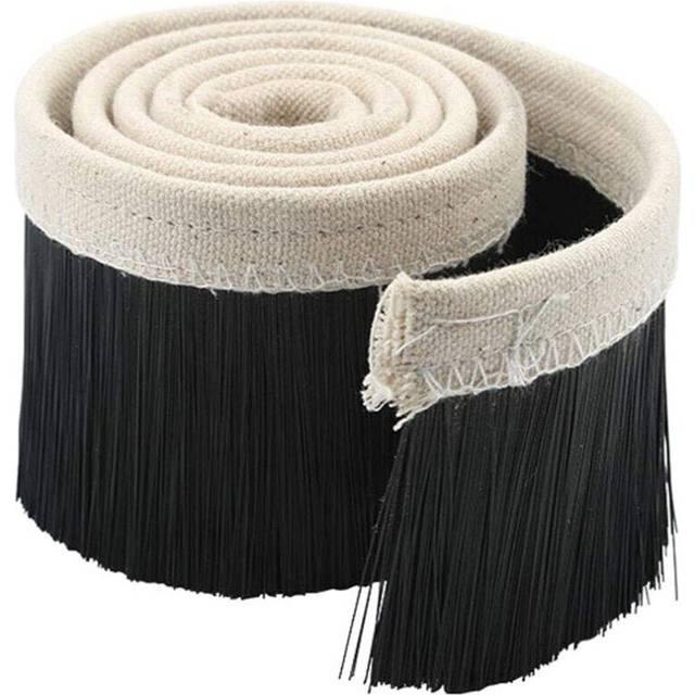 (Black, 100mm) 70mm/100mm 1M Length Brush Vacuum Cleaner Engraving Machine Dust Cover Brush for CNC Router Spindle Motor Milling Machine