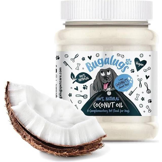 Bugalugs 100% Natural Coconut Oil for Dogs 340g Dog Food Treat & Supplement