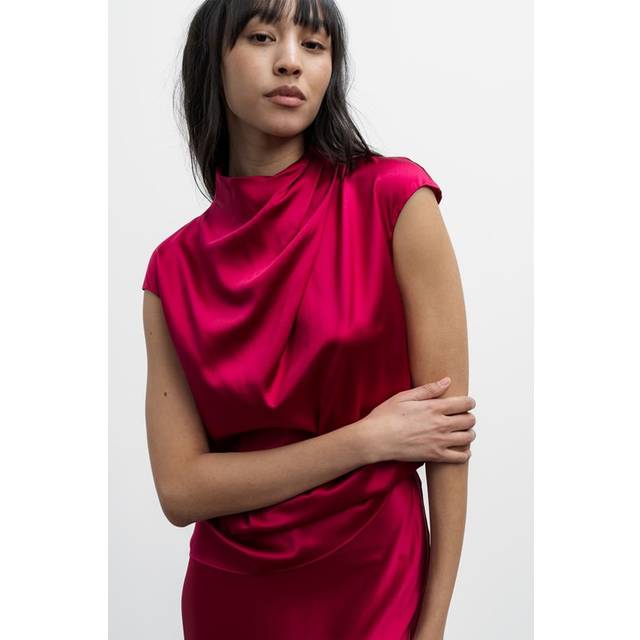 Ahlvar Gallery, Topp, Dam, L, Lima silkesatin topp - pink (L)